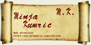 Minja Kumrić vizit kartica